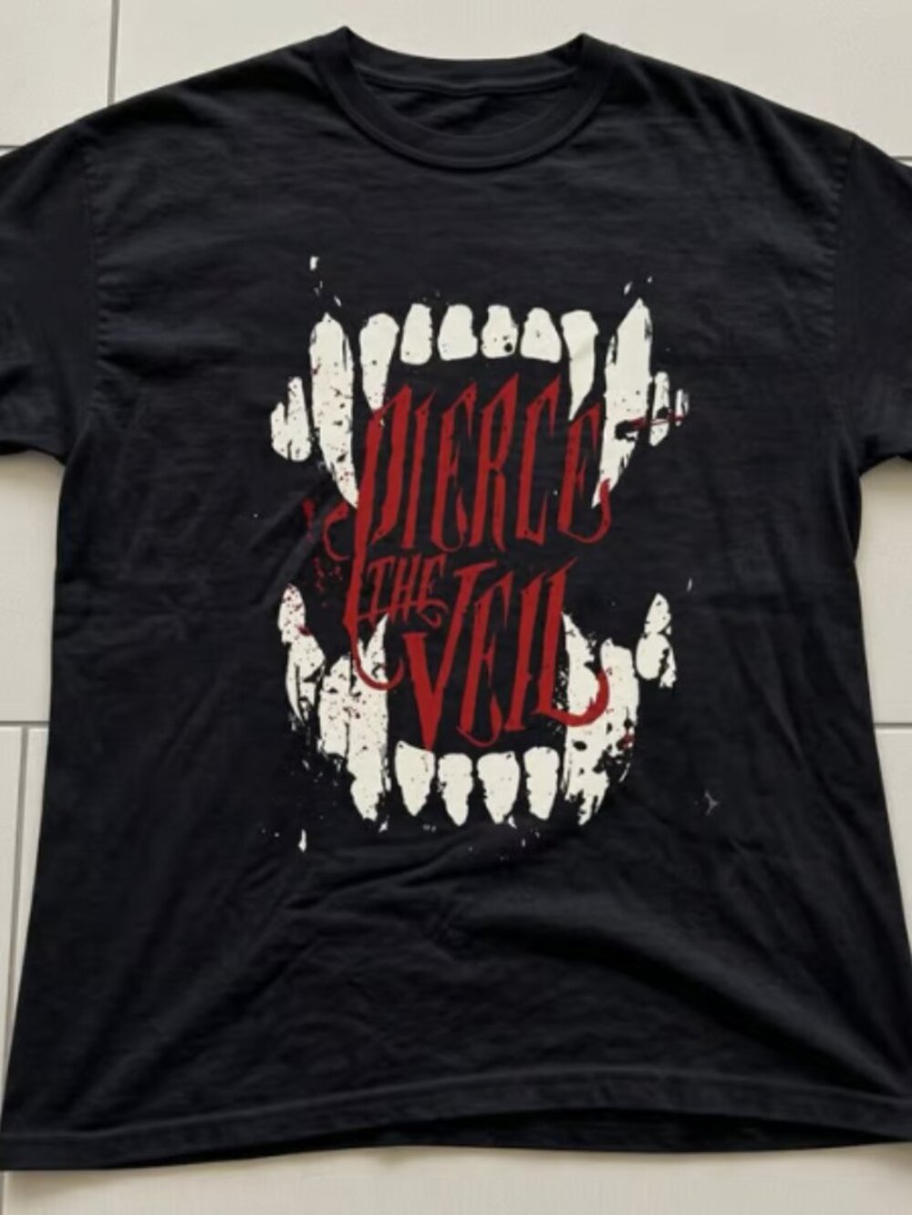 Pierce the Veil Band oversized tee unisex  T-Shirt Black